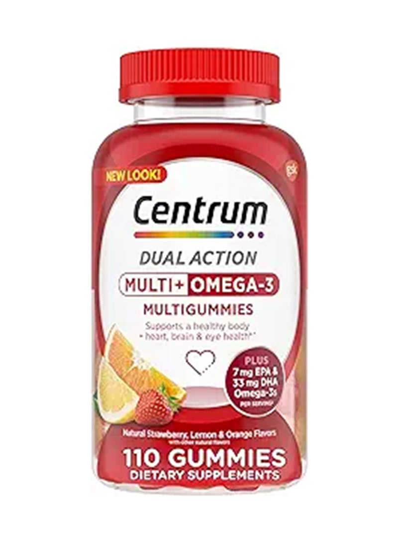 Multi With Omega-3 Multigummies Natural Strawberry Lemon And Orange110 Gummies