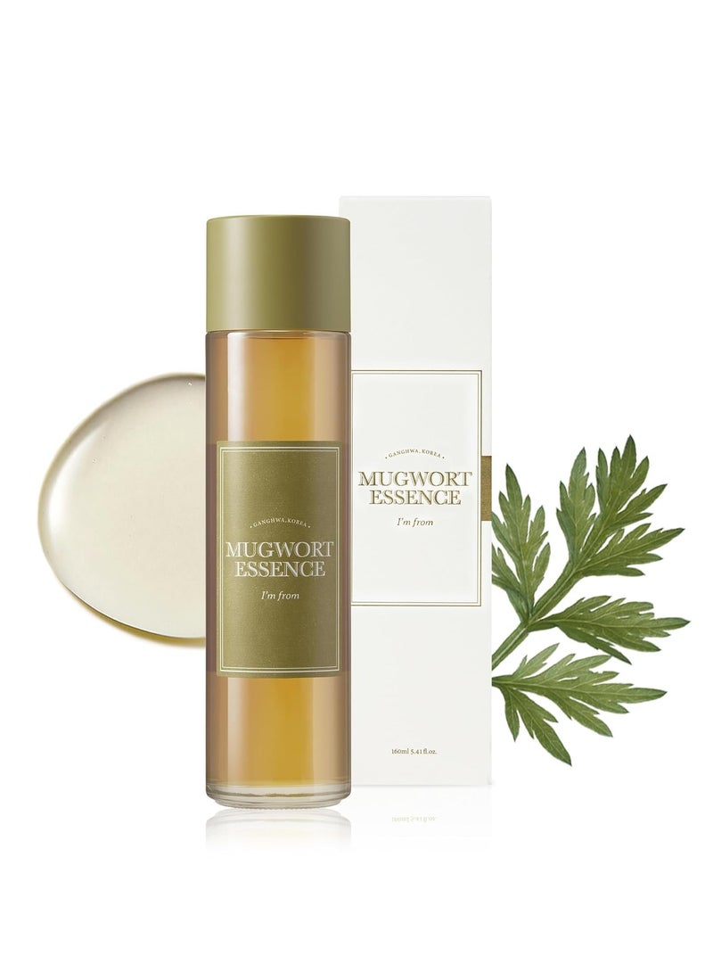 Mugwort Essence 5.4 Fl Oz  100% Vegan Mugwort Extract Soothe Sensitive and Irritated Skin Redness Relief Refreshing Korean Hydrating toner