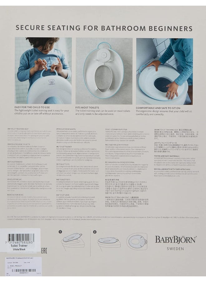 Baby Toilet Training Seat - White And Black