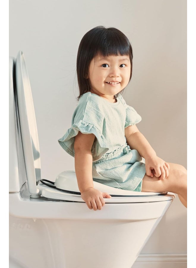 Baby Toilet Training Seat - White And Black
