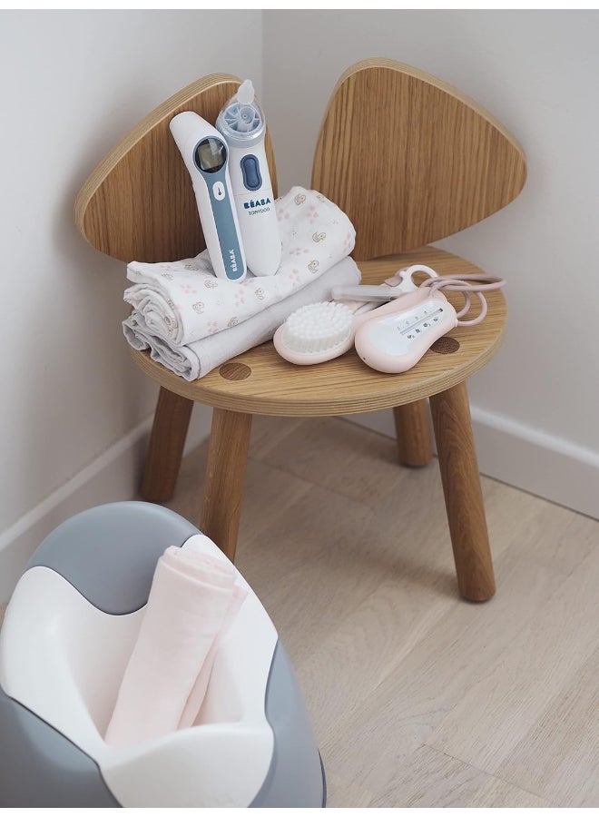 Toddler Toilet - Training Booster Seat With Attachment Hook, Non - Slip And Ergonomic, Easy Care, Light Mist, 920356