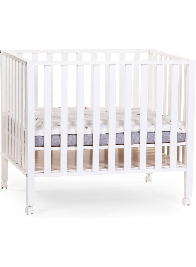 Playpen 94 With Swivel Wheels - White