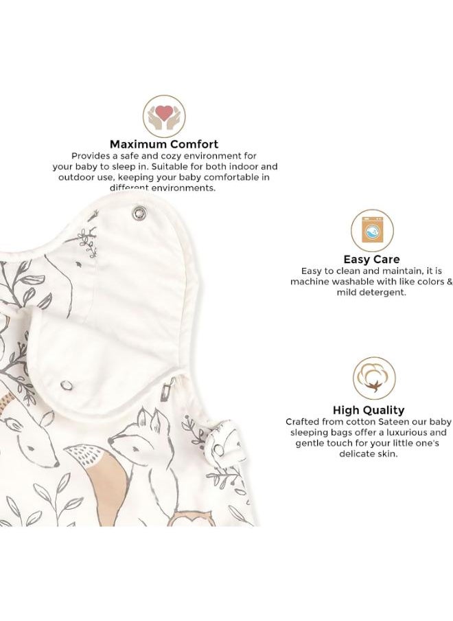 Ezra Wearable Blanket 0 - 9 Months , Cotton Sateen Ezra Print
