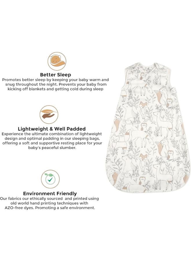 Ezra Wearable Blanket 0 - 9 Months , Cotton Sateen Ezra Print
