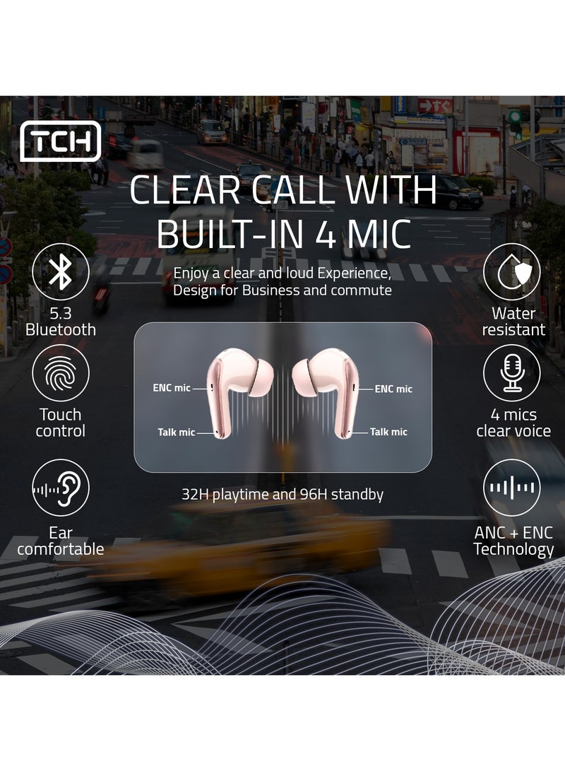 TCH L10  Wireless Earbuds Black Blade Noise Cancellation  ENC