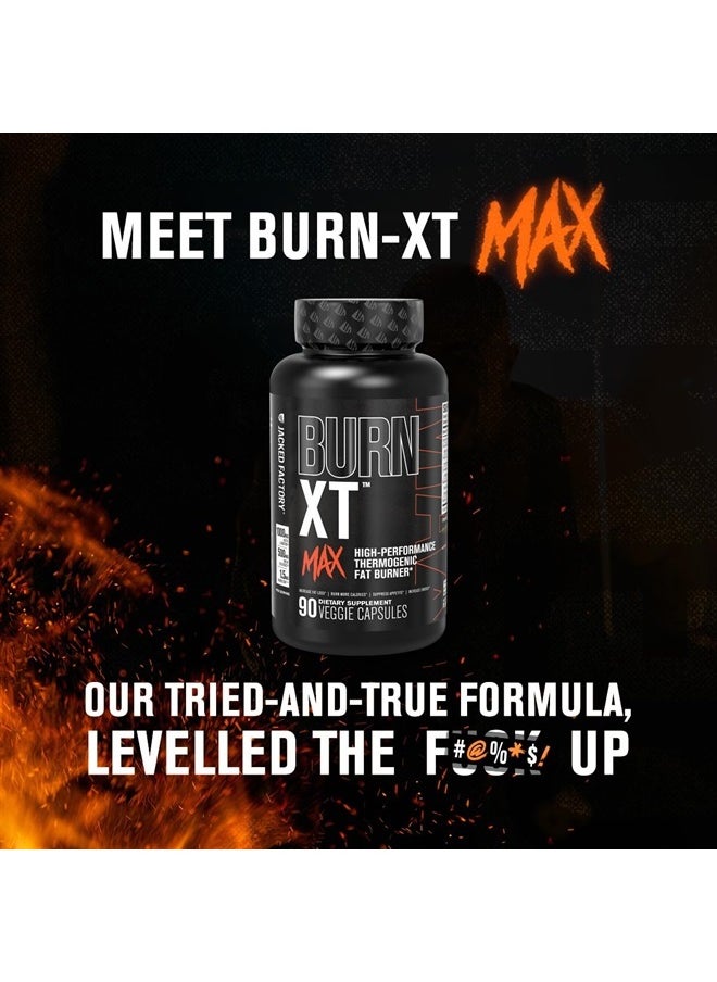 Burn-XT Max, High-Performance Thermogenic Fat Burner 90 Veggie Capsules