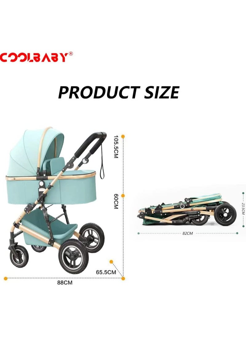 3 in 1 Baby Infant Stroller with Reversible Seat 0-3 Year