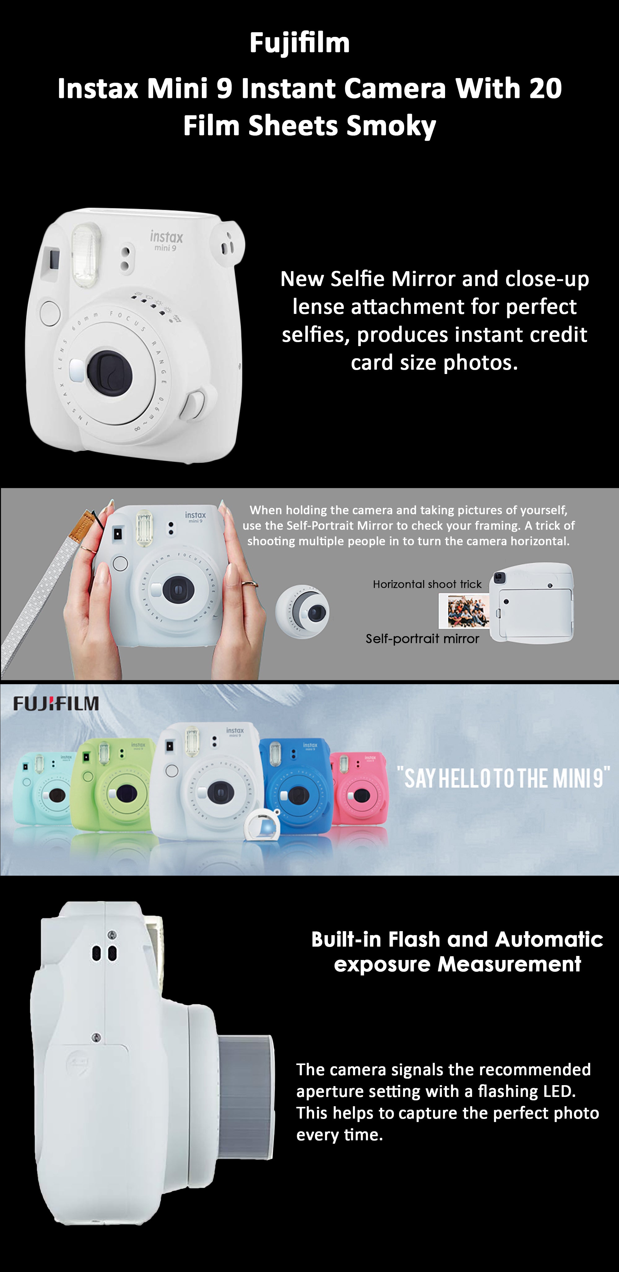 Instax Mini 9 Instant Camera Ice Blue