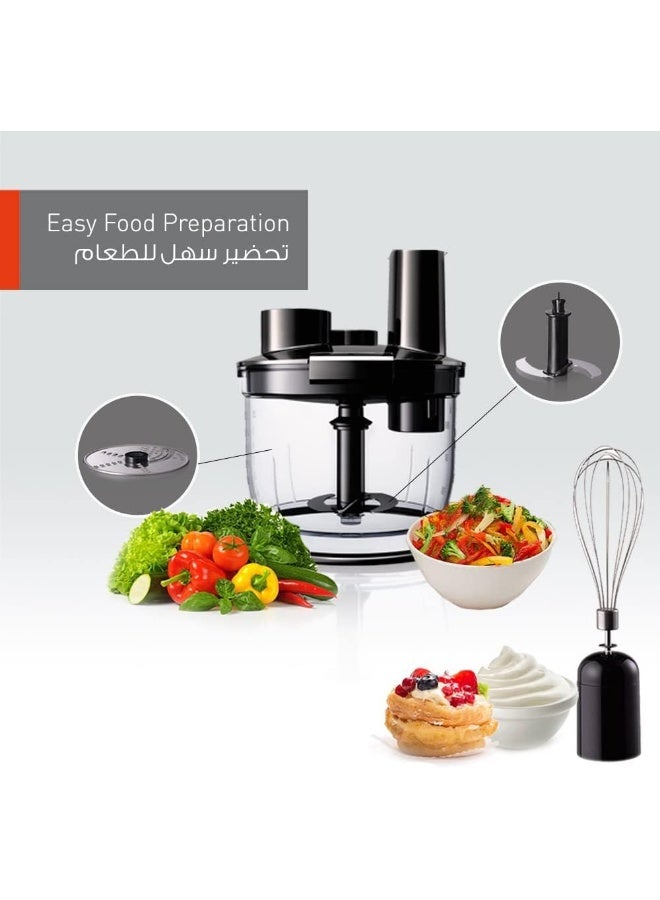 4-In-1 Hand Blender 600W MX-SS40BTZ Black
