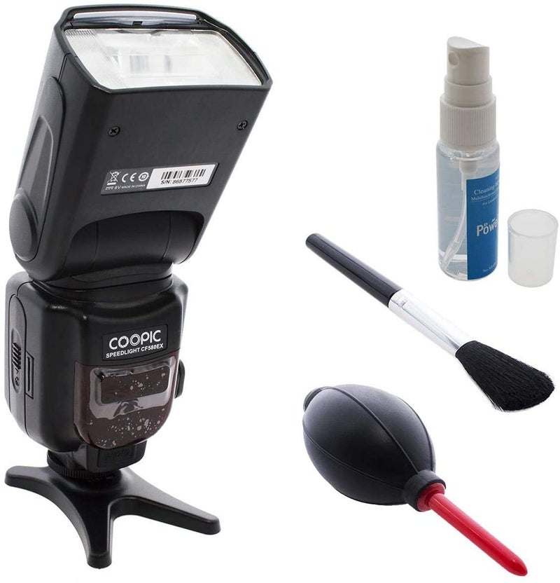 CF580EX N Flash With Ck-06 Camera Lens Cleaning Kit Black