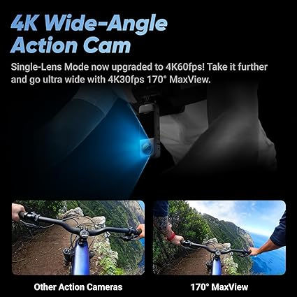 X4 Get-Set Bundle - 8K Waterproof 360 Action Camera, 4K Wide-Angle Video, Invisible Selfie Stick, Removable Lens Guards, 135 Min Battery Life, AI Editing, Stabilization