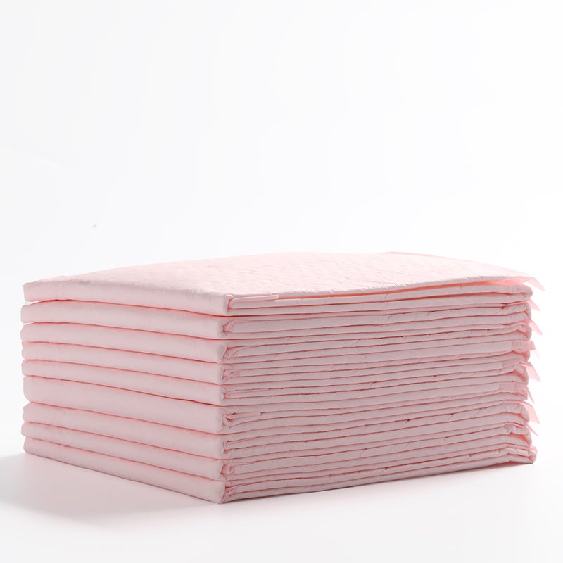 Pack Of 100 Portable Disposable Diaper Changing Soft Waterproof Mats - Pink