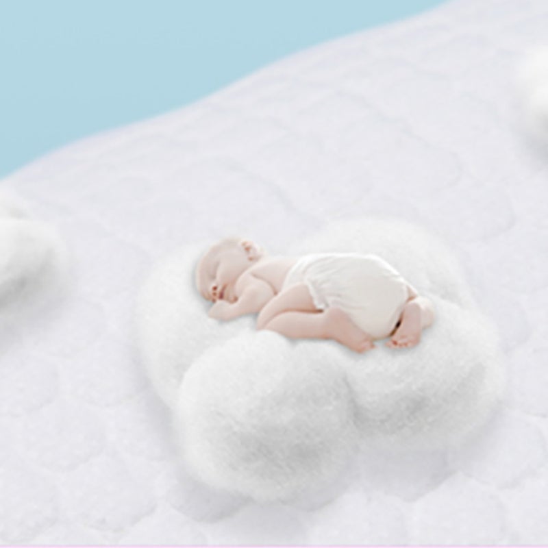 Pack Of 100 Portable Disposable Diaper Changing Soft Waterproof Mats - White