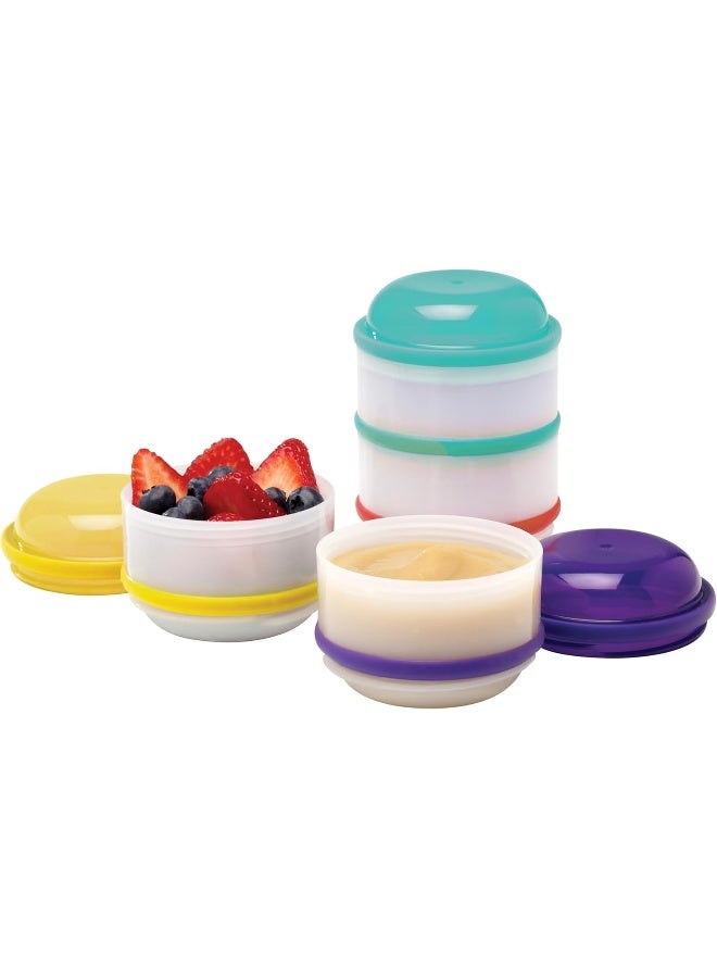 Snack-A-Pillar Snack And Dipping Cup, Pack of 4