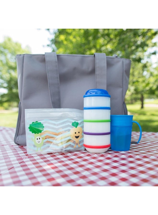 Snack-A-Pillar Snack And Dipping Cup, Pack of 4