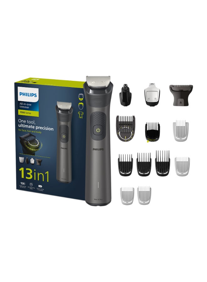 All-in-One Trimmer MG7920/15,13-in-1 Face, Hair & Body Grooming,Nose & Ear,120min Cordless, Showerproof Black