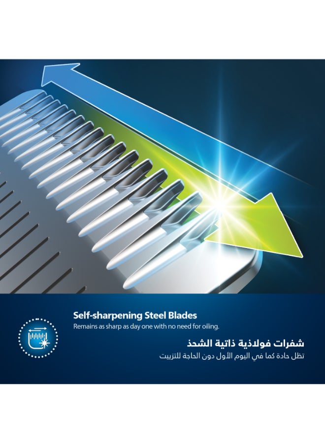 All-in-One Trimmer MG7920/15,13-in-1 Face, Hair & Body Grooming,Nose & Ear,120min Cordless, Showerproof Black