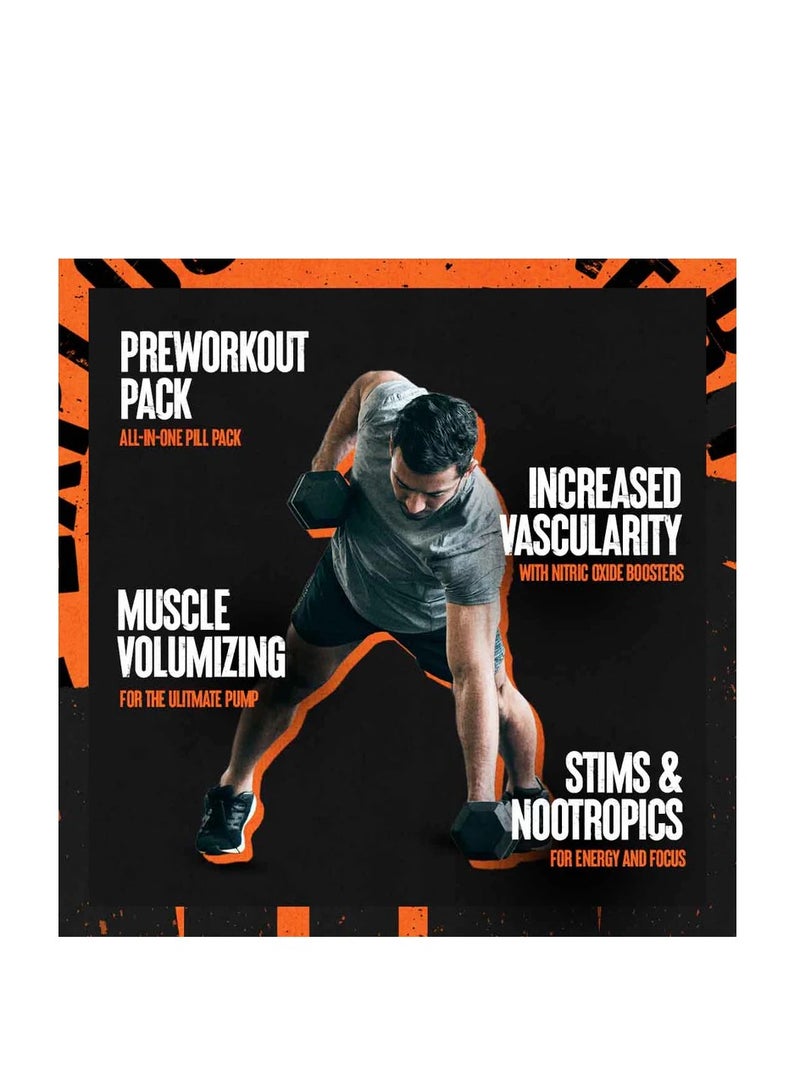 Animal Pump - Advanced Pre-Workout with Creatine, Nitric Oxide Booster, Custom Stimulant Control for Strength, Vascularity, and Muscle Pumps, 30 Packs