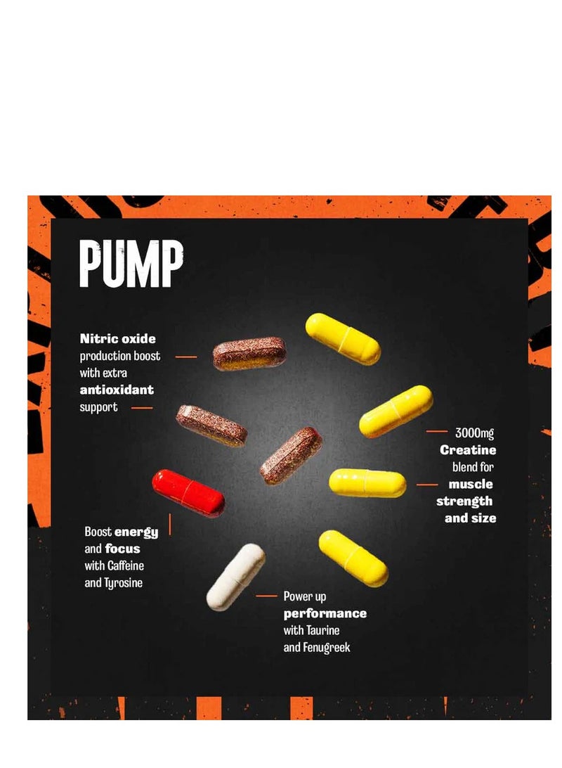 Animal Pump - Advanced Pre-Workout with Creatine, Nitric Oxide Booster, Custom Stimulant Control for Strength, Vascularity, and Muscle Pumps, 30 Packs