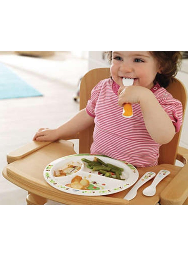 5 - Pieces Toddler Mealtime Set For Suitable From 6 Months , White - Scf716 - 00