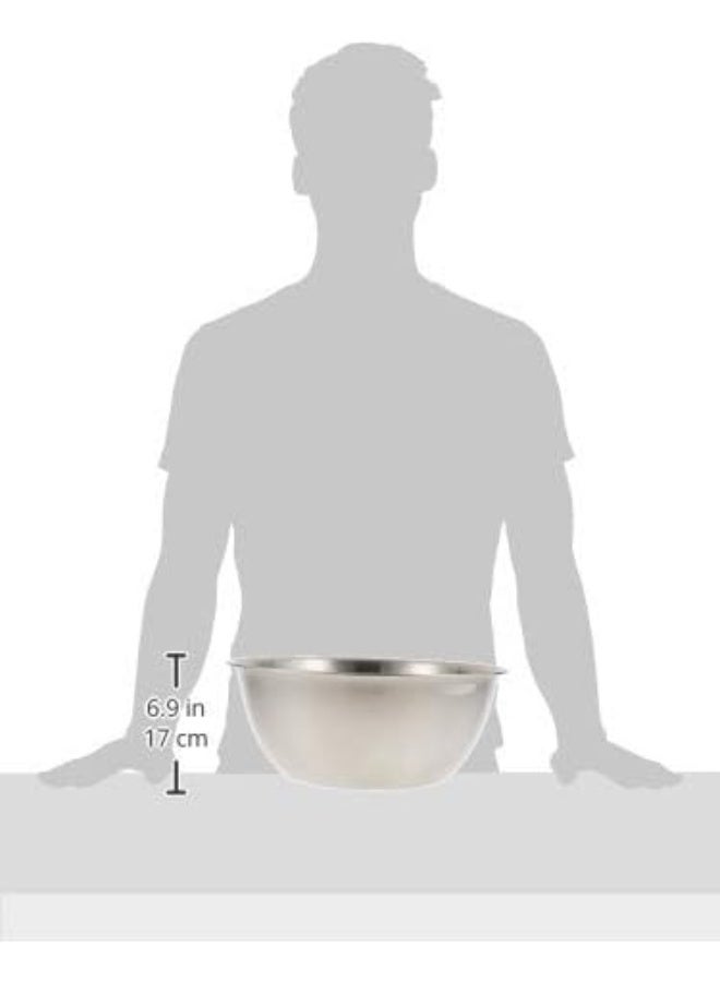 Mixing Bowl Silver 15.6x34.4x33.6cm