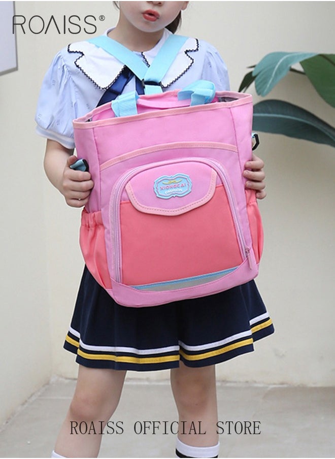 Lightweight Spacious Backpack for Students Kids Everyday Casual Tote with Child-Friendly Design Stylish Convenient Organizer Paper Document Storage Bag for School Supplies File Bags