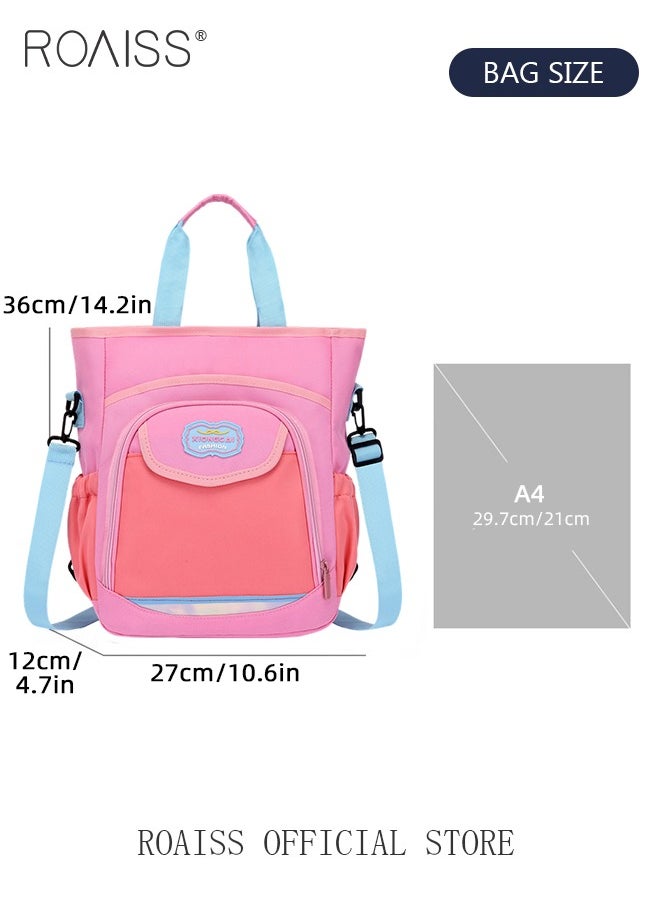 Lightweight Spacious Backpack for Students Kids Everyday Casual Tote with Child-Friendly Design Stylish Convenient Organizer Paper Document Storage Bag for School Supplies File Bags