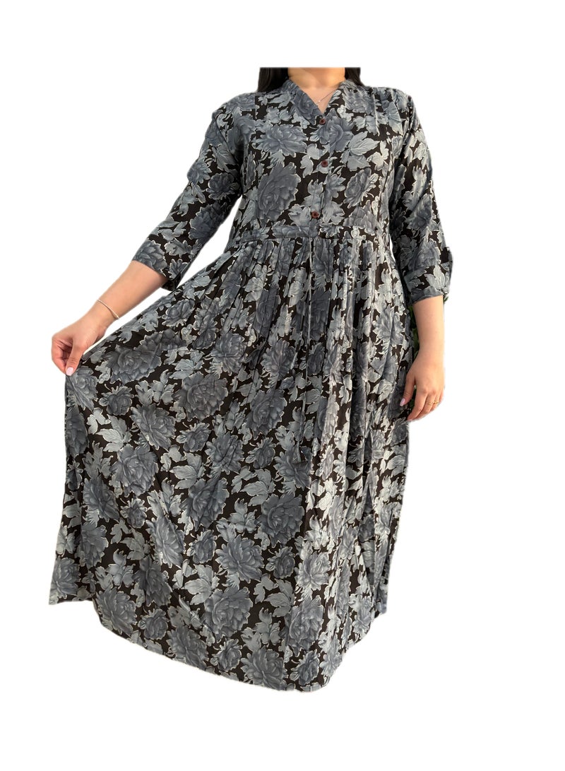 Zebees Rayon Floral  Maternity Dress , Stylish and Comfortable