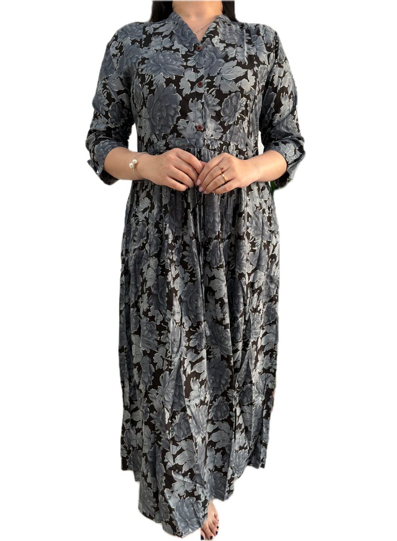 Zebees Rayon Floral  Maternity Dress , Stylish and Comfortable