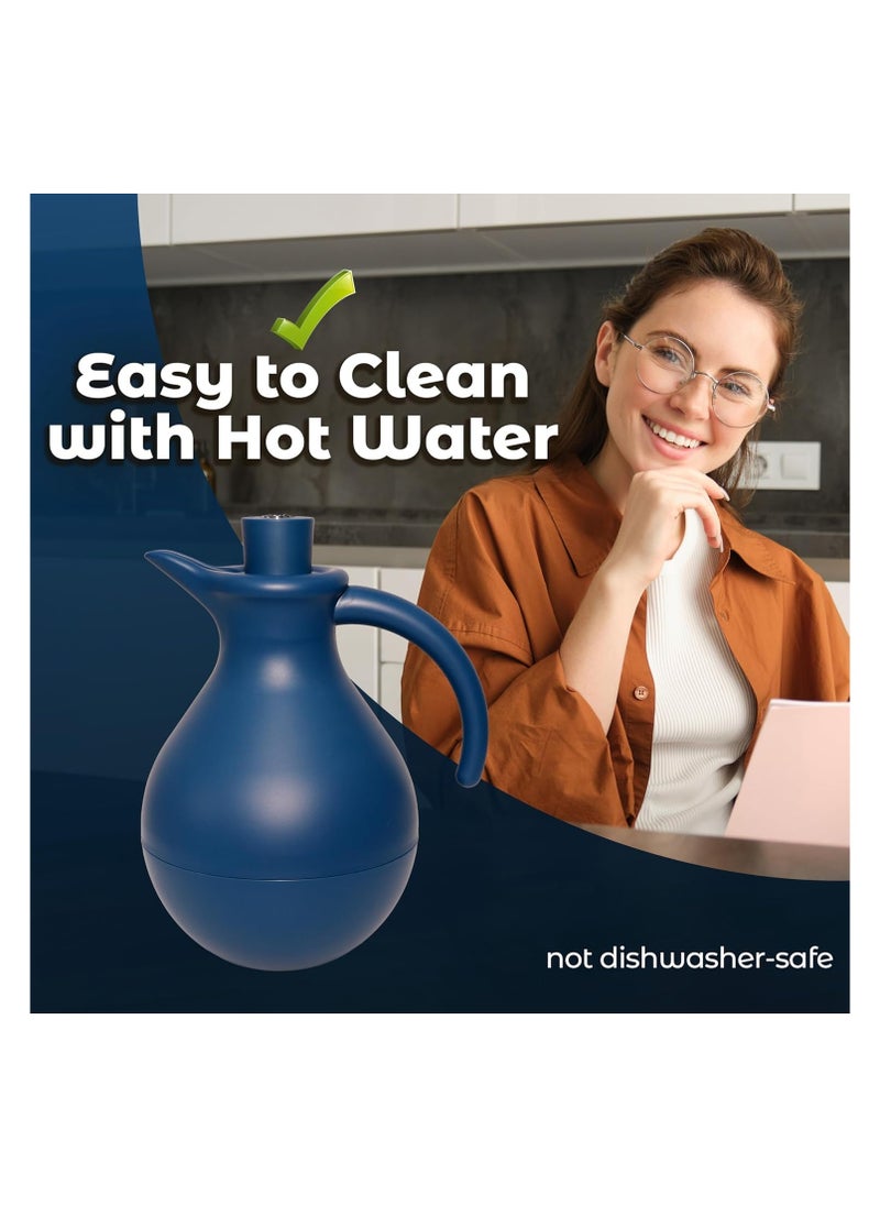 Deep Blue Vacuum Flasks, 1L