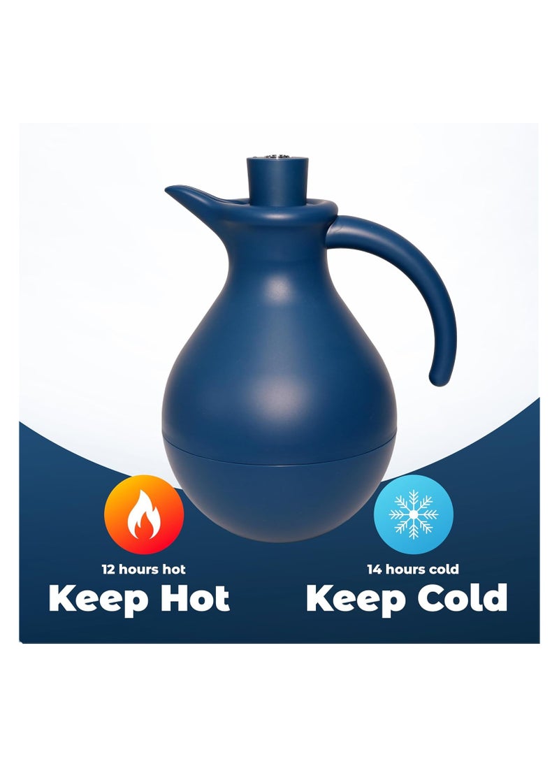 Deep Blue Vacuum Flasks, 1L