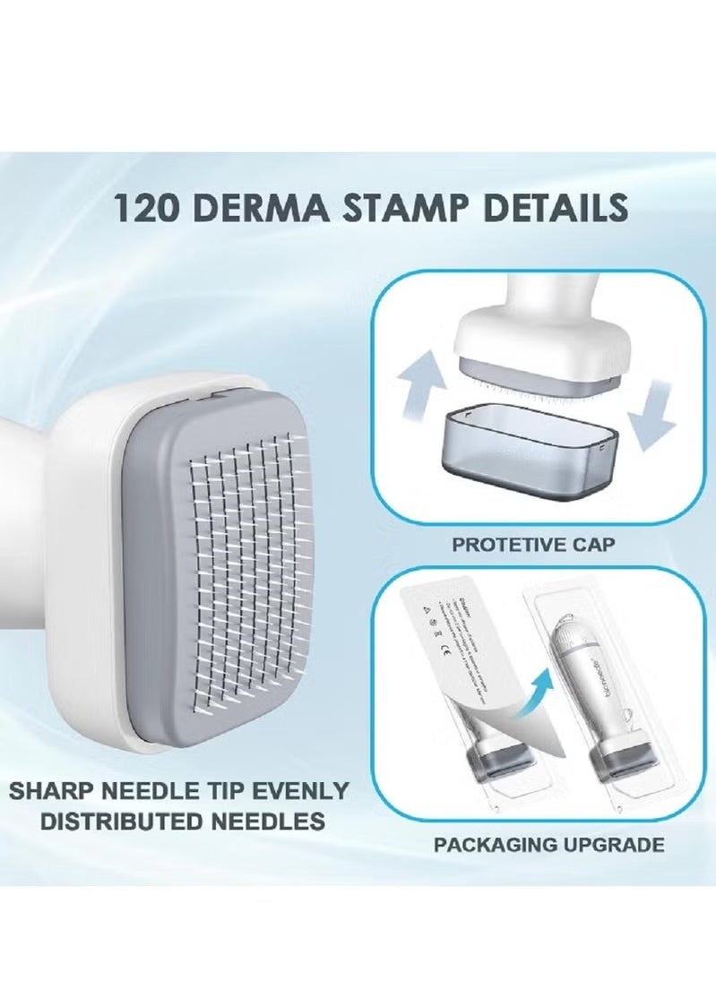 Adjustable Dermal Stamp Microneedle Stamp Microneedle Skin Pen 0.25mm for Face Scalp Beard Body