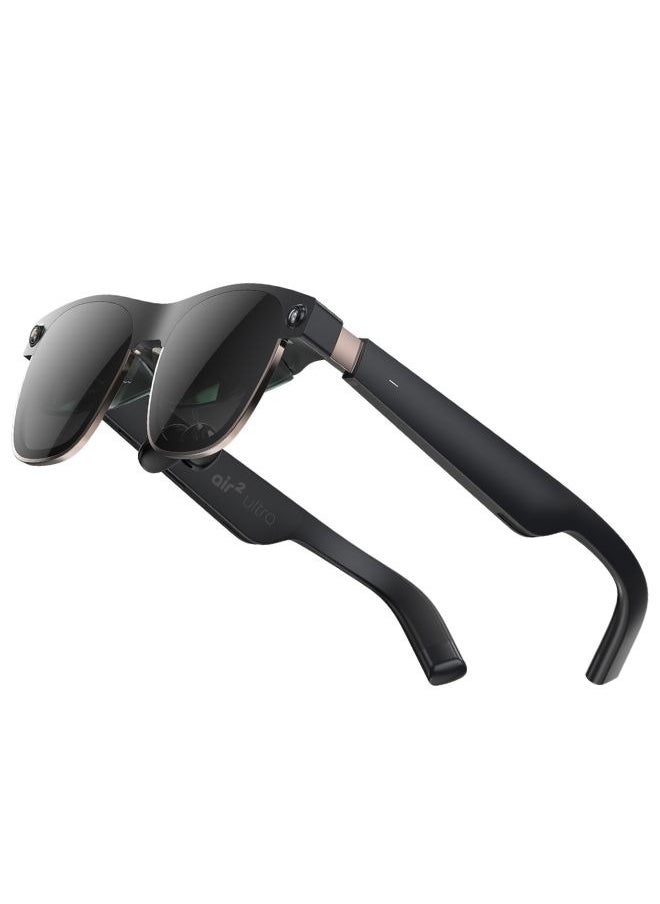 XREAL Air 2 Ultra AR Glasses, Titanium AR Glasses, with 3D Environment Sensors, Hand tracking, 52 Degree FOV, Up to 120Hz, Watch, Stream, and Game on PC/Android/iOS, PlayStation 5/Xbox/Nintendo Switch