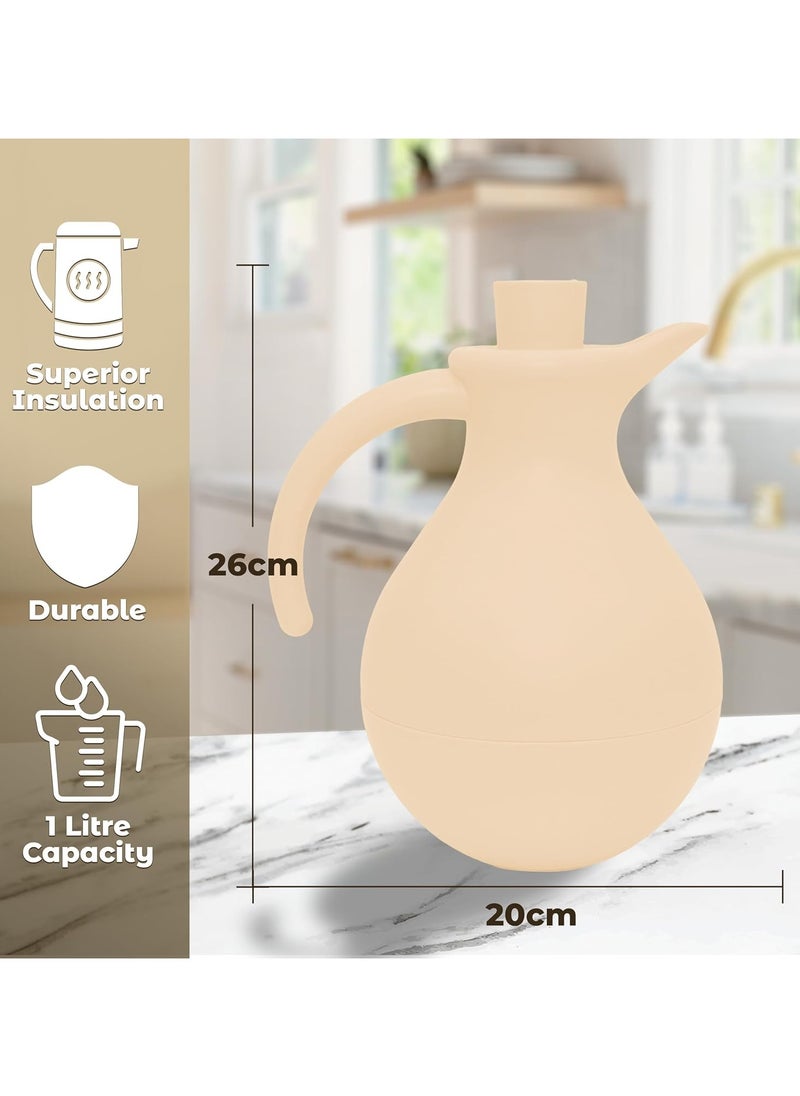 Sand Color Vacuum Flasks, 1L