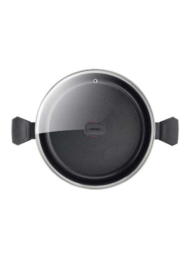 Tefal Easy Cook And Clean Stewpot 30cm + Glass Lid / B5546902 Dark Stone 30cm