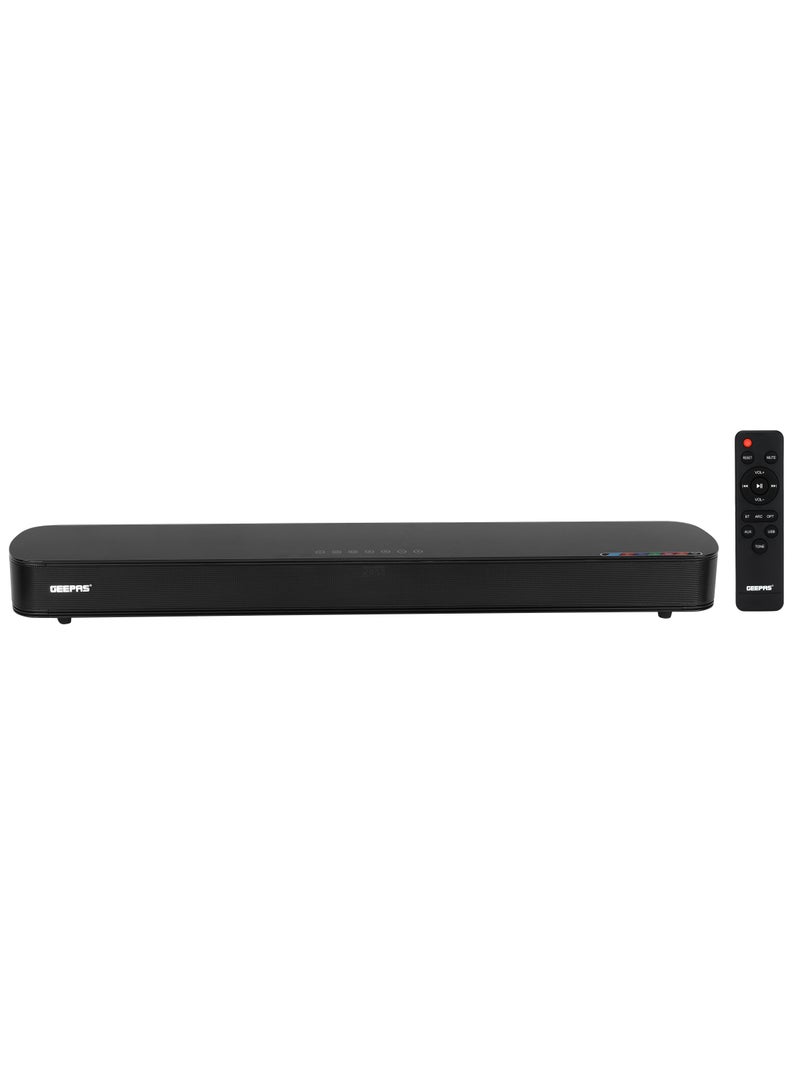 Portable SoundBar 120W | Bluetooth 5.0 | Optical & ARC Input | Connect To TV, Mobile, Laptop & More | GSRB120BT Black