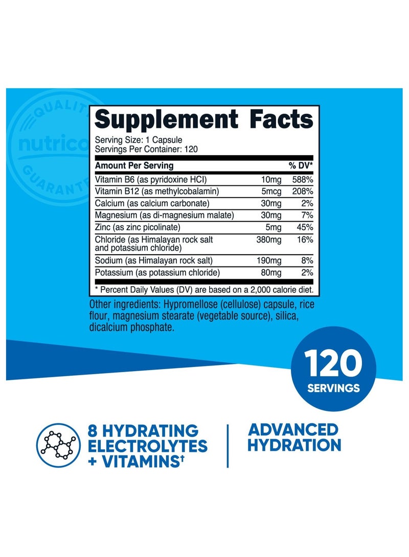 Electrolyte Complex Advanced Hydration - 120 Capsules