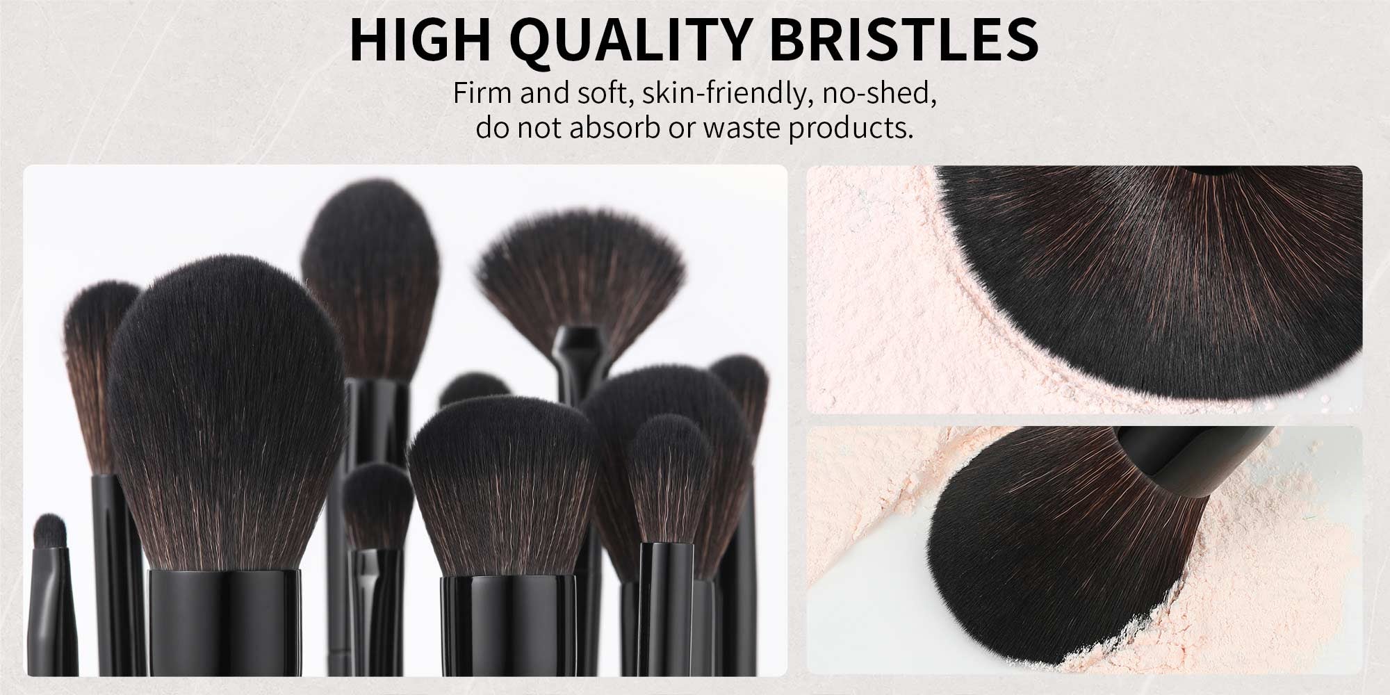 Makeup Brushes 15Pcs Obsidian Makeup Brush Set Premium Synthetic Powder Kabuki Foundation Contour Blush Concealer Eye Shadow Blending Eyeliner Crease Eyebrow Make Up Brush Kit