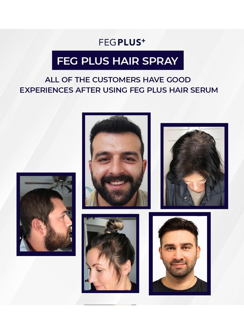 FEGPLUS Hair Growth Serum - 22% Seaweed Extract For Hair Loss Control & Hair Growth In Men & Women, Boost Thicker Beard & Hair Growth, Improve Baldness | The best hair serum made in the USA (50ml)