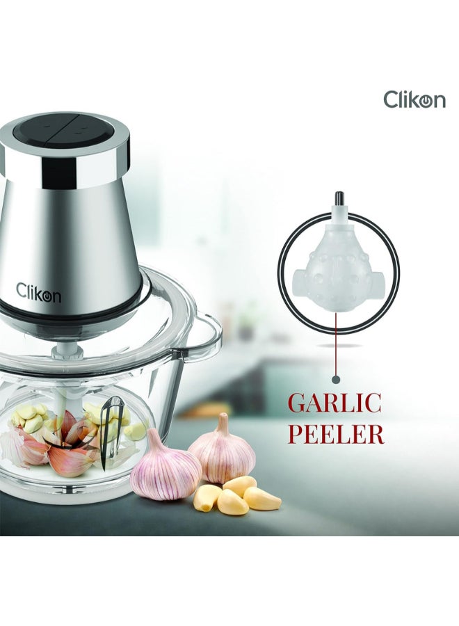 Chopper With Garlic Peeler Set 2 L 350 W CK2643 Multicolour