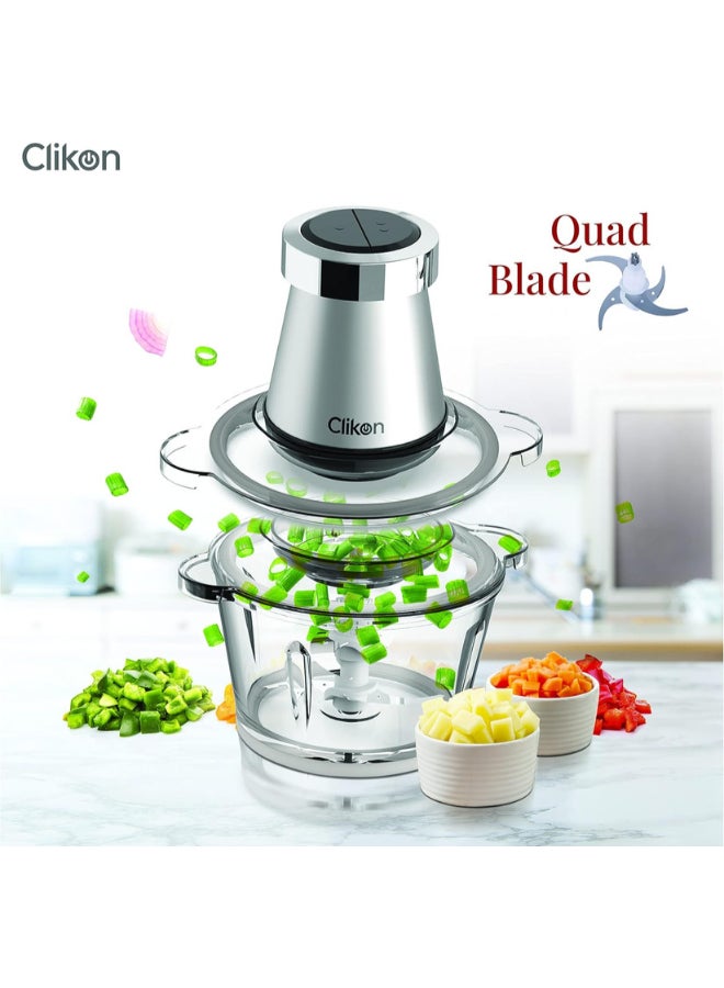Chopper With Garlic Peeler Set 2 L 350 W CK2643 Multicolour