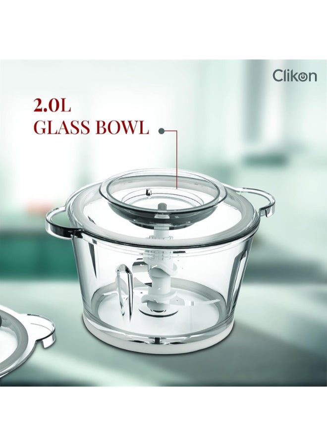 Chopper With Garlic Peeler Set 2 L 350 W CK2643 Multicolour