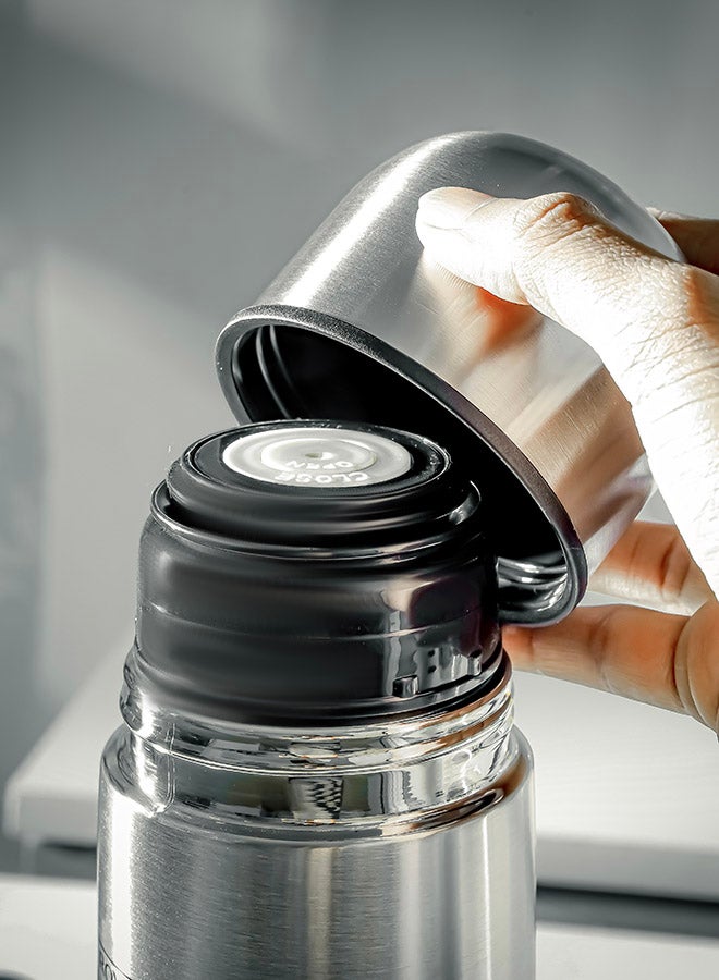 Stainless Steel Vacuum Bottle Silver 750ml