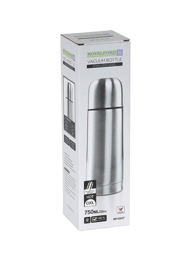 Stainless Steel Vacuum Bottle Silver 750ml