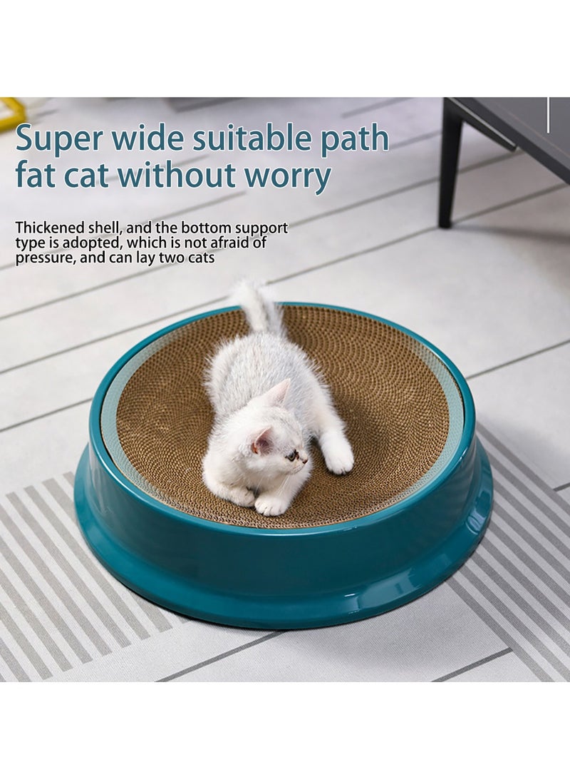 Plastic Round Cat Scratching Board Replaceable Scratch Resistant Cat Scratch Couch Bed