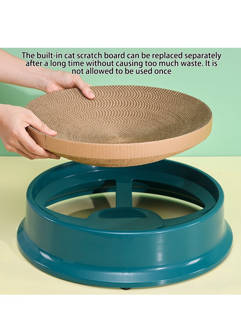Plastic Round Cat Scratching Board Replaceable Scratch Resistant Cat Scratch Couch Bed