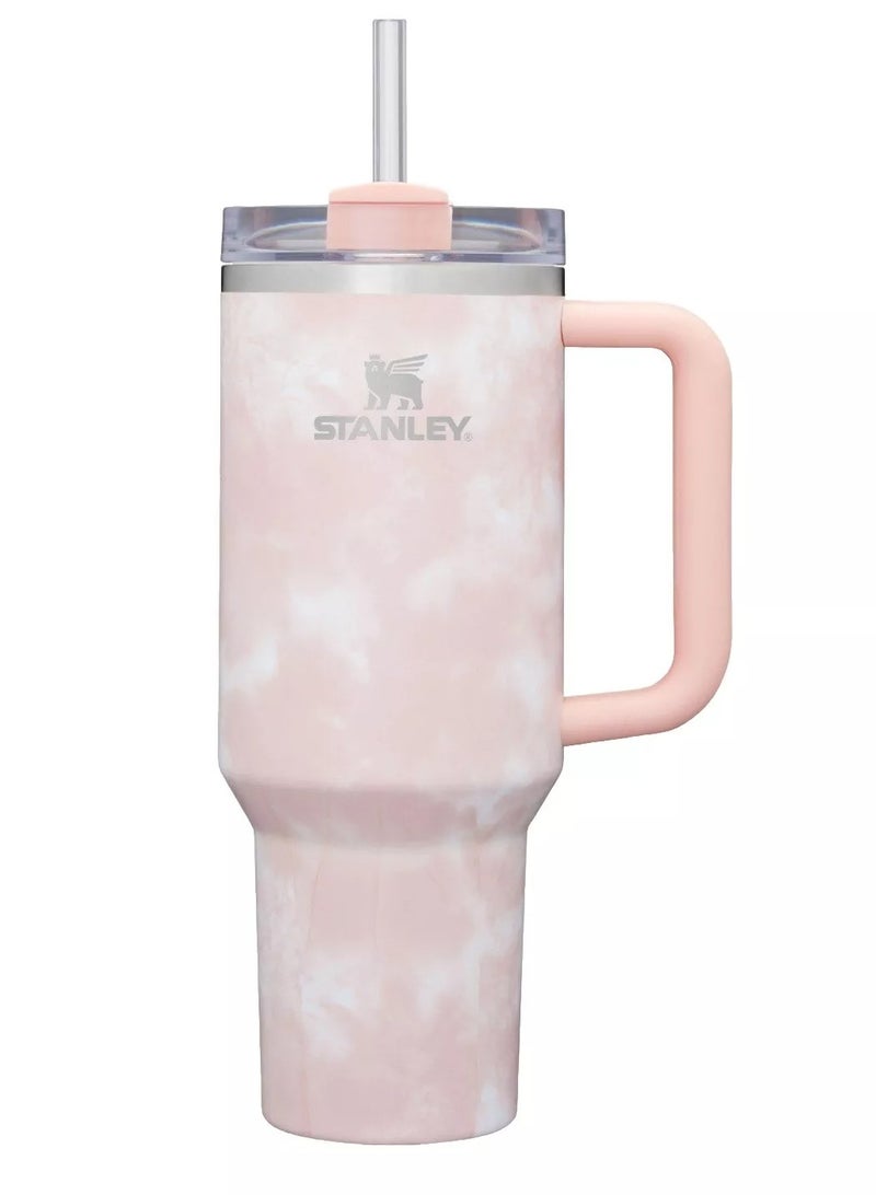 Stanley Quencher H2.0 FlowState Stainless Steel Vacuum Insulated Tumbler with Lid and Straw for Water, Iced Tea or Coffee, Smoothie and More, ,Thermobecher limited Edition,40 oz