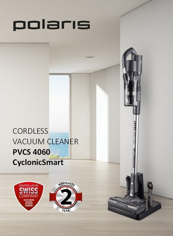 Cordless Vacuum Cleaner, Suction power 200, Inverter motor 600 W, 80 Mins Max Runtime, 2 Year Warranty