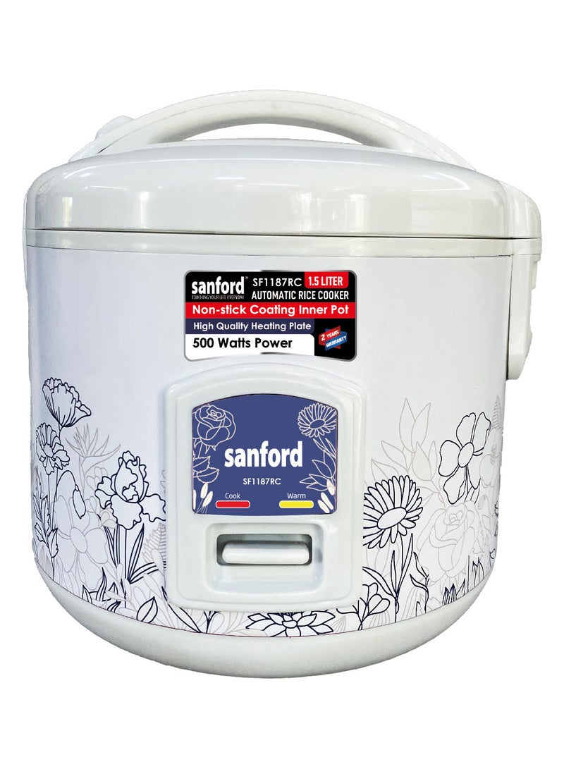 RICE COOKER 1.5 L 500 W SF1187RC-1.5L BS White