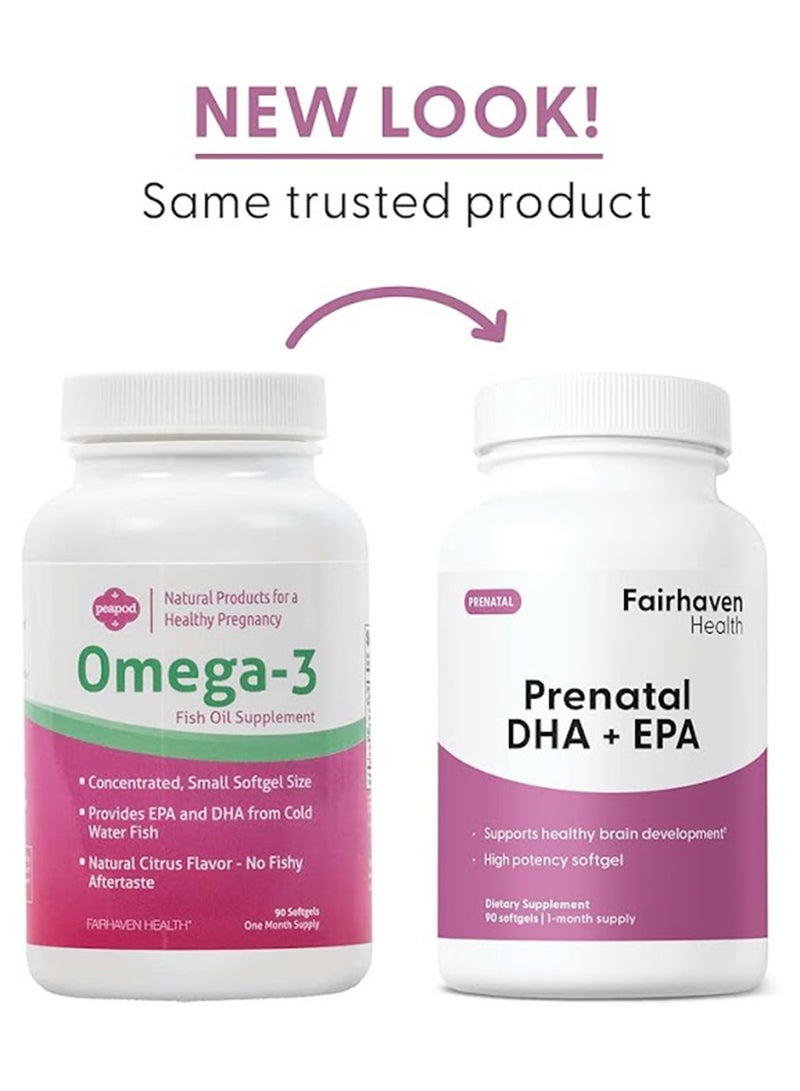 Pregnancy Plus Omega-3 Dietary Supplement - 90 Capsules